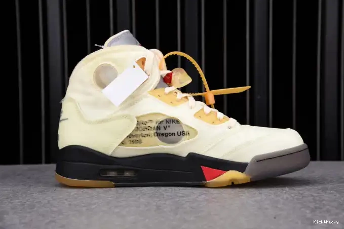 Kicktheory OFF-WHITE Jordan Retro 5 Sail DH8565-100 0513